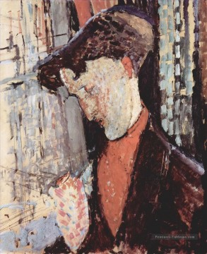 portrait Tableau Peinture - portrait de frank haviland burty 1914 Amedeo Modigliani